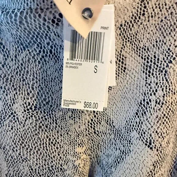 NWT Philosophy Faux Leather Snakeskin Leggings Sz S - Picture 6 of 6